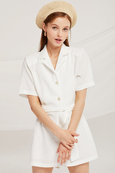 Grace Notch Collar Romper