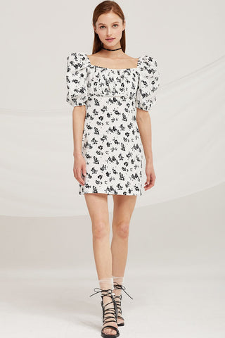 Chloe Square Neck Floral Dress by STORETS