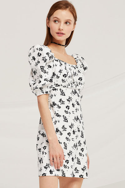 Chloe Square Neck Floral Dress