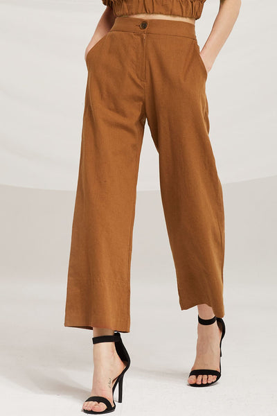 Maya Wide Leg Linen Pants