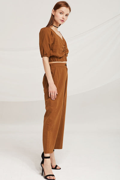 Maya Wide Leg Linen Pants