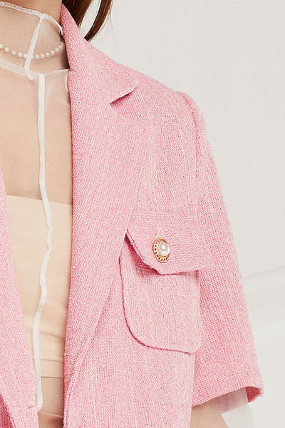 Leah Pearl Button Jacket