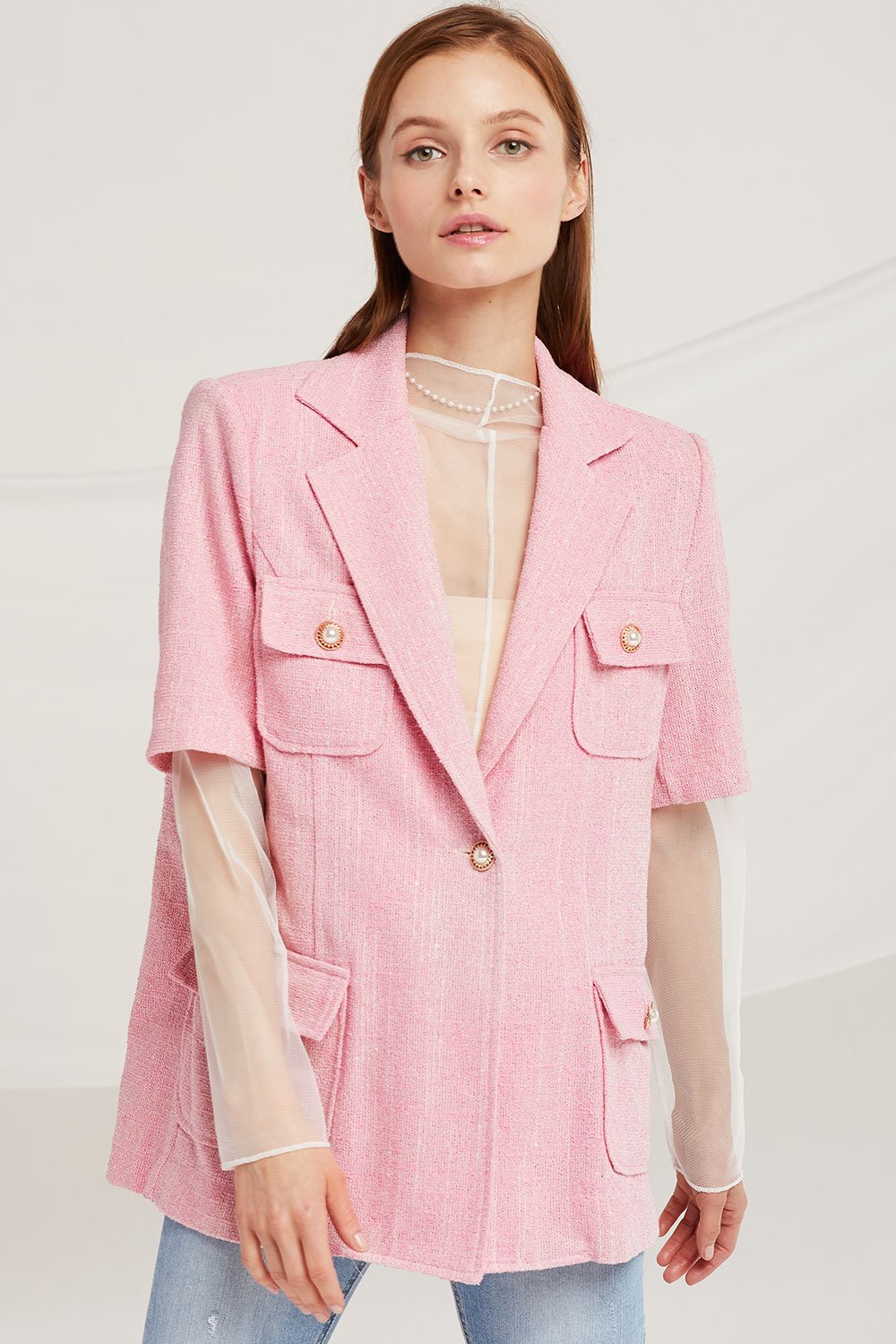 Leah Pearl Button Jacket by STORETS