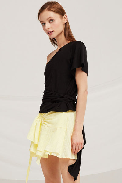 Audrey One Shoulder Tie Top