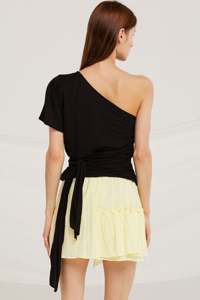 Audrey One Shoulder Tie Top