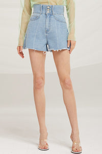 Clara High Waist Denim Shorts