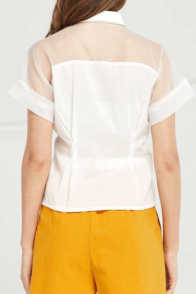 Sara Organza Panel Shirt