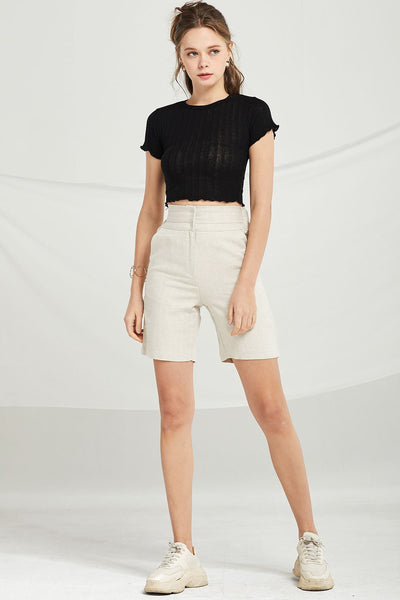 Adriana Ribbed Knit Crop Top