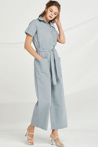 Jayla Belted Utility Jumpsuit by STORETS