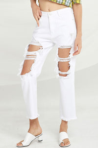 Amara Distressed Cutout Jeans by STORETS