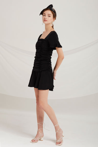 Anaya Square Neck Cinched Dress