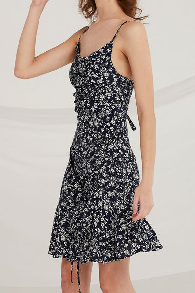 Jillian Floral Lace-Up Back Dress