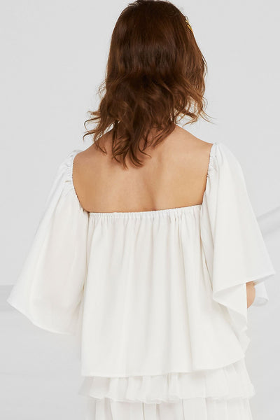 Estrella Off-the-Shoulder Flounce Top