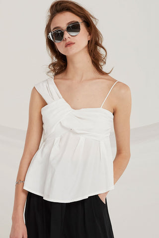 Elianna Draped Bustier Top by STORETS