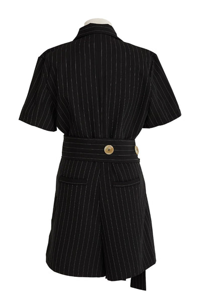 Viviana Pinstripe Romper