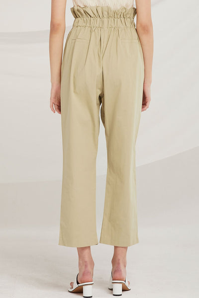 Veda Double Belted Paperbag Waist Pants