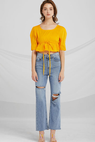 Mavis Flounce Crop Top