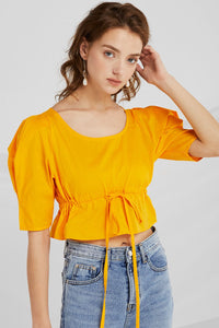 Mavis Flounce Crop Top