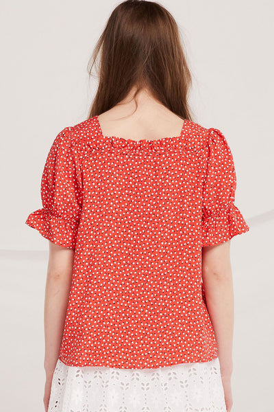 Micah Sweetheart Neck Blouse