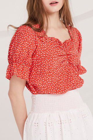 Micah Sweetheart Neck Blouse