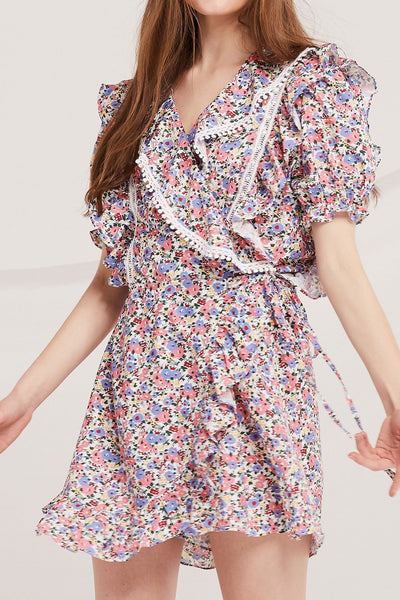 Ivanna Floral Ruffle Romper