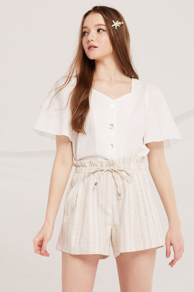 Rory Linen Crop Blouse