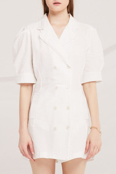 Imani Linen Blazer Dress