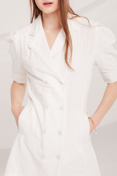 Imani Linen Blazer Dress