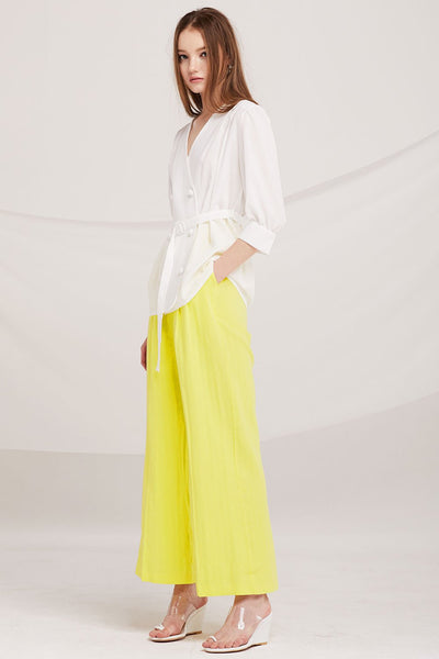 Perla Linen Wide Leg Pants