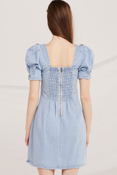 Gloria Bustier Denim Dress