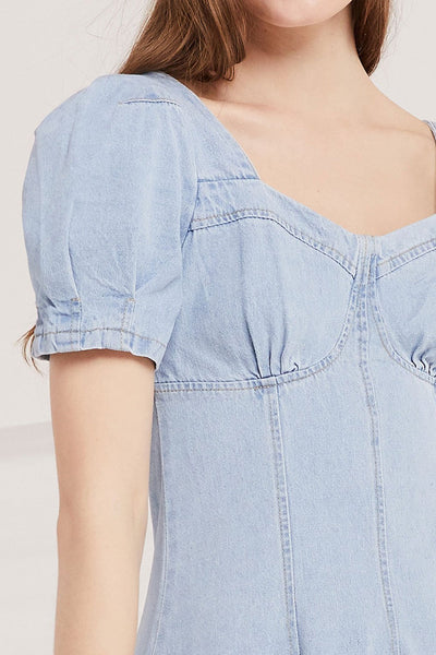 Gloria Bustier Denim Dress