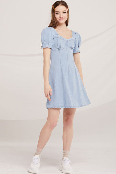 Gloria Bustier Denim Dress