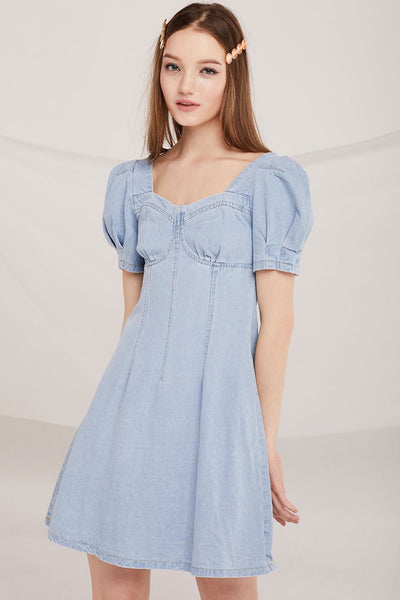 Gloria Bustier Denim Dress