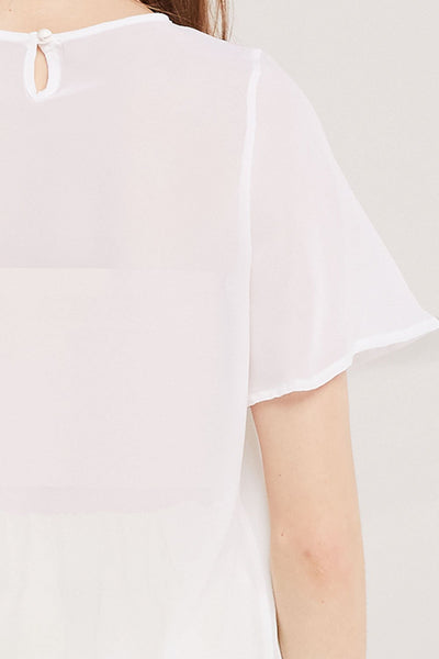 Paloma See-Thru Chiffon Top