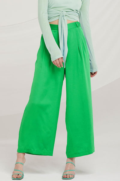 London Pintuck Wide Leg Pants