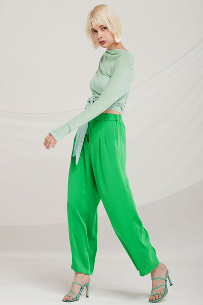 London Pintuck Wide Leg Pants