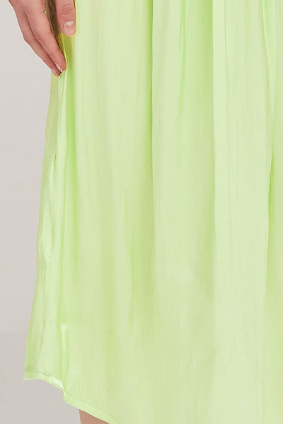 Nolan Satin Pleated Maxi Dress