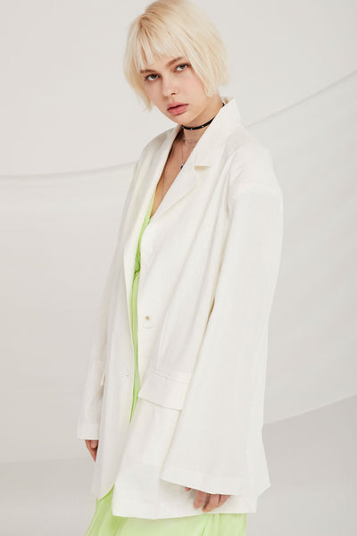 Iris Oversized Linen Jacket