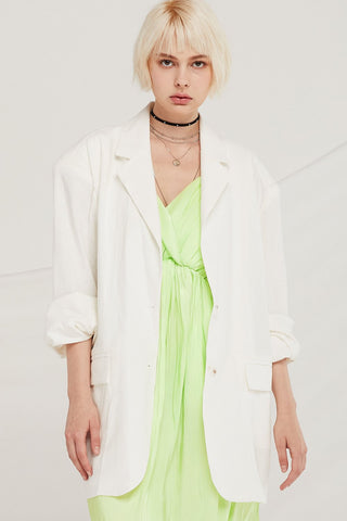 Iris Oversized Linen Jacket