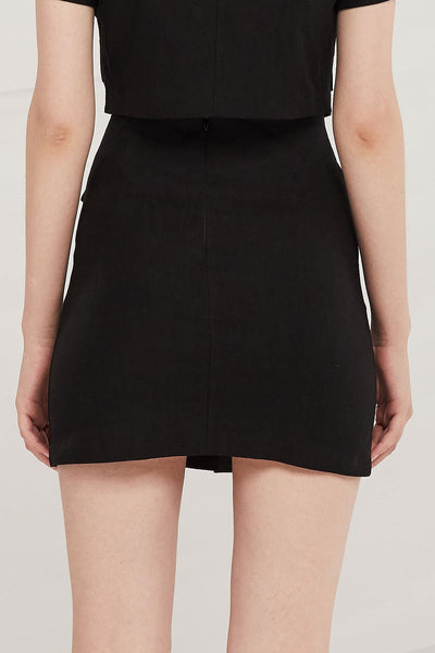 Norah Pearl Button Skirt