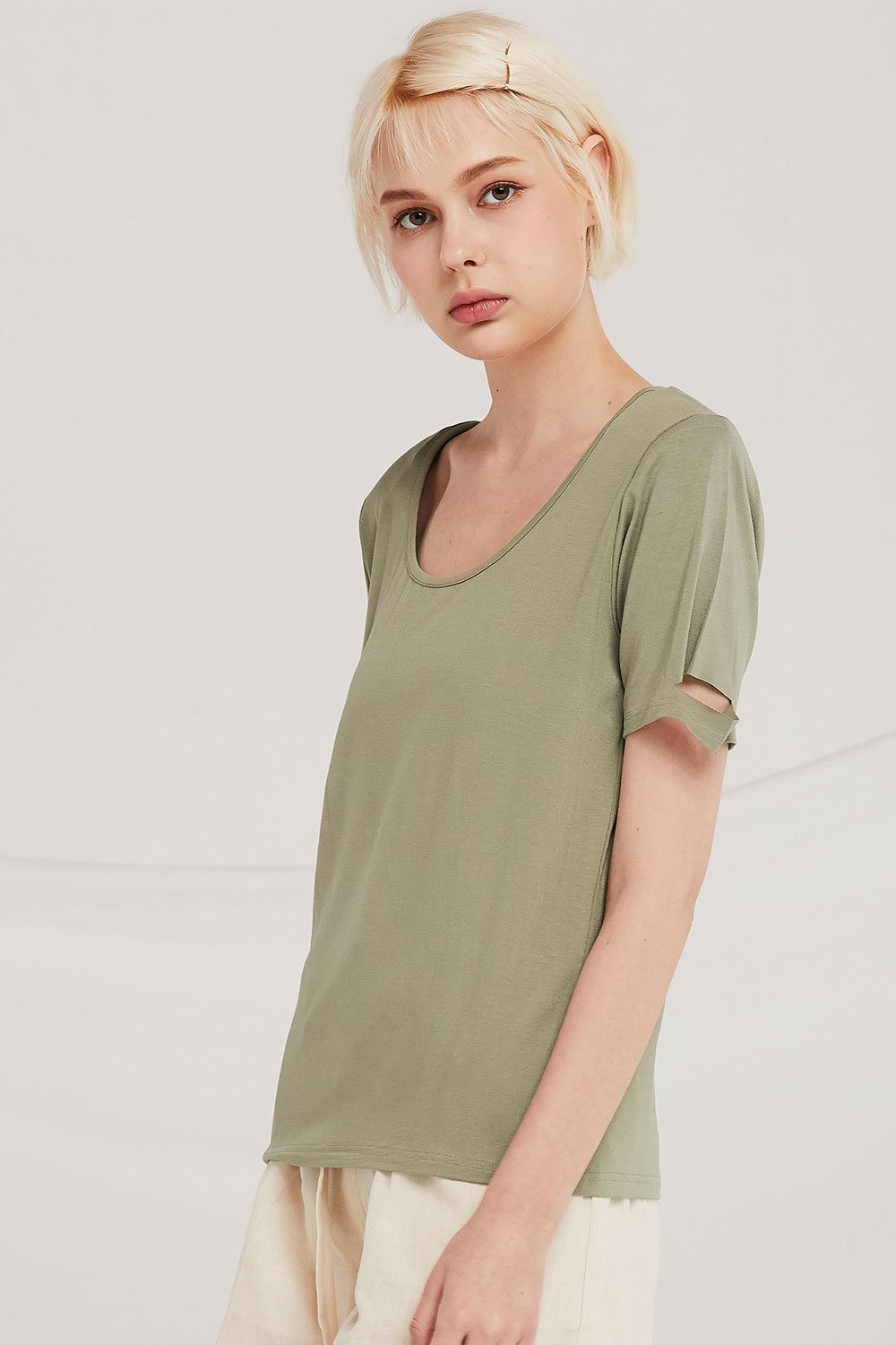 Ingrid Slash Sleeve T-Shirt