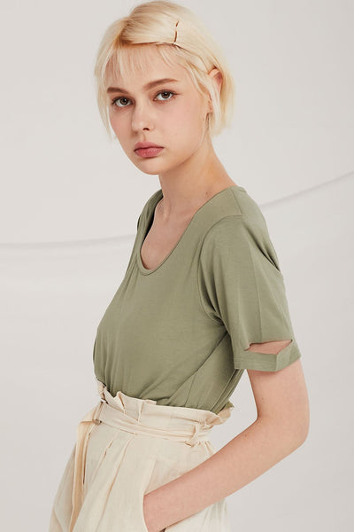 Ingrid Slash Sleeve T-Shirt