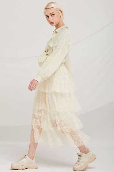 Julian Tierd Lace Long Skirt