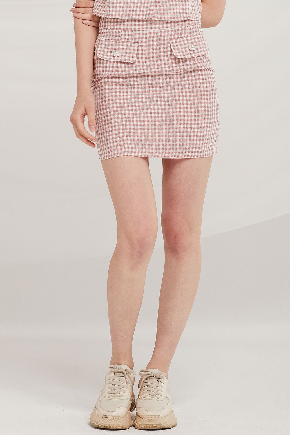 Patricia Gingham Mini Skirt