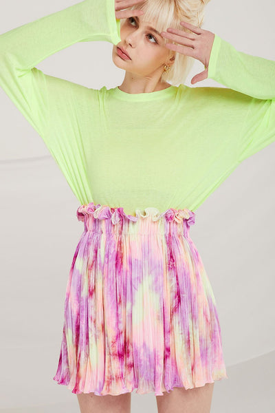 Owen Tie Dye Pleated Skirt