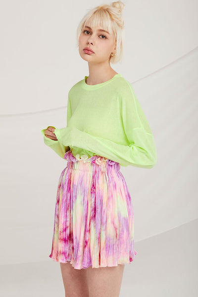 Owen Tie Dye Pleated Skirt