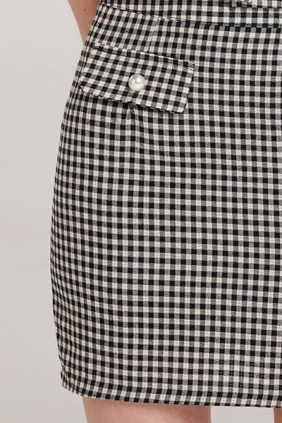 Patricia Gingham Mini Skirt