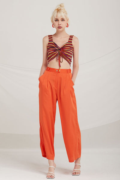 London Pintuck Wide Leg Pants