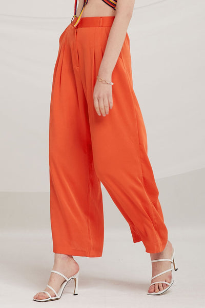 London Pintuck Wide Leg Pants