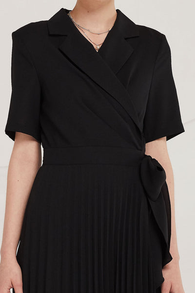 Finn Pleated Wrap Dress